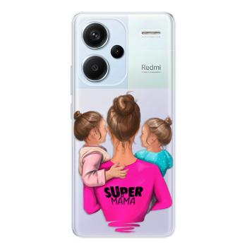 Odolné silikonové pouzdro iSaprio - Super Mama - Two Girls - Xiaomi Redmi Note 13 Pro+ 5G