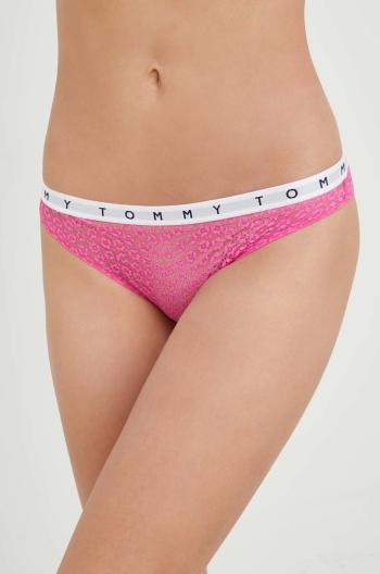 Kalhotky Tommy Hilfiger 3-pack růžová barva