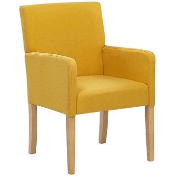 Jídelní židle  ROCKEFELLER, žlutá, 198104 (beliani_198104)