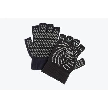 Rukavice na jógu Grippy Yoga Gloves Black - GAIAM