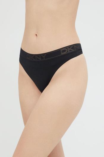 Tanga Dkny černá barva, DK8821