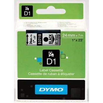 Dymo D1 53710, S0720920, 24mm x 7m černý tisk / průhledný podklad, originální páska