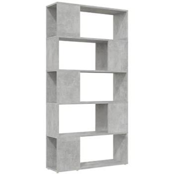Shumee dělící stěna betonově šedá 80×24×155 cm dřevotříska, 809147 (809147)