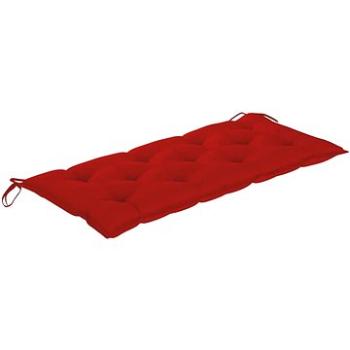 Poduška na zahradní lavici červená 120 x 50 x 7 cm textil (314950)