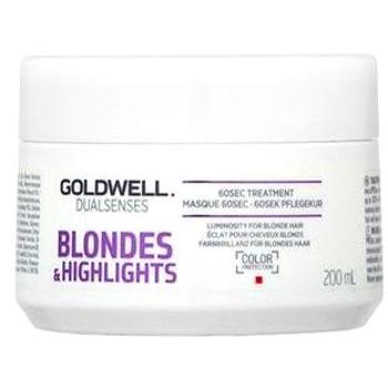 GOLDWELL Dualsenses Blondes & Highlights 60sec Treatment maska pro blond vlasy 200 ml (HGLW1DUALSWXN018654)