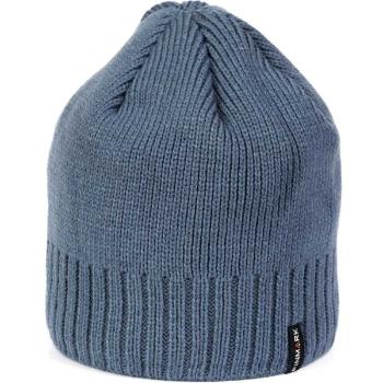 Finmark WINTER HAT Pánská zimní pletená čepice, modrá, velikost UNI