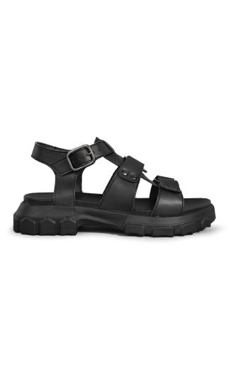 Sandály Altercore SAMANTHA VEGAN dámské, černá barva, na platformě