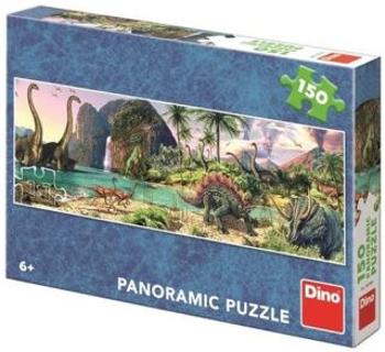 Puzzle Dinosauři u jezera 150 dílků panoramic