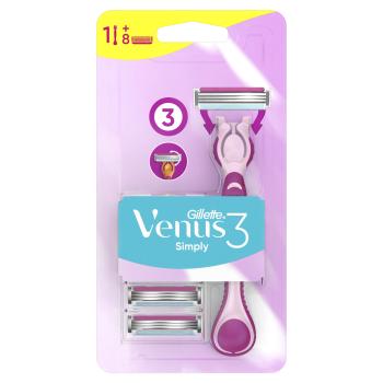 Gillette Simply Venus 3 Rukojeť holicího strojku + 8 holicích hlavic