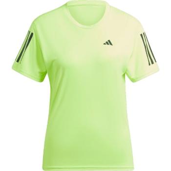 adidas OWN THE RUN TEE Dámské běžecké tričko, reflexní neon, velikost