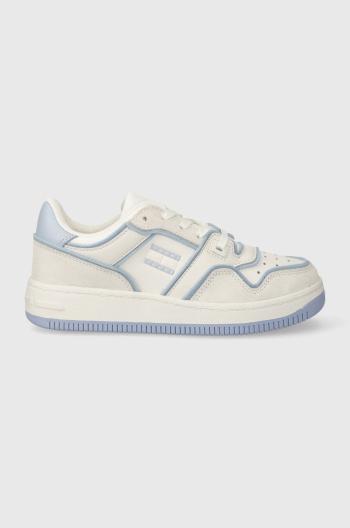 Sneakers boty Tommy Jeans TJW RETRO BASKET FOAM EDGE bílá barva, EN0EN02420