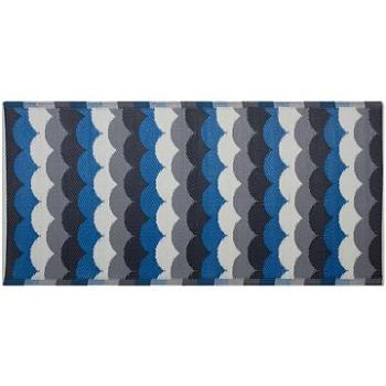 Venkovní koberec šedo-modrý 90x180 cm BELLARY, 122769 (beliani_122769)