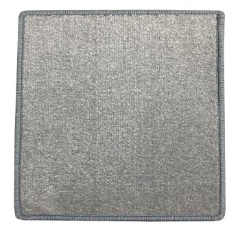Vopi koberce Kusový koberec Eton 73 šedý čtverec - 100x100 cm Šedá