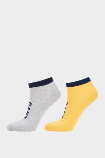 PONOŽKY GANT ANKLE SOCKS 2-PACK šedá 43/45