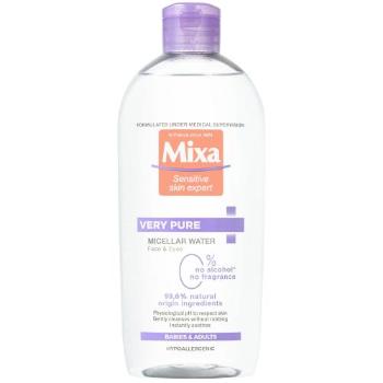 Mixa Micellar Water Very Pure 400 ml micelární voda pro ženy na všechny typy pleti; na citlivou a podrážděnou pleť; na dehydratovanou pleť