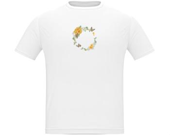 Pánské tričko Classic Heavy Květinový rámeček s motýly
