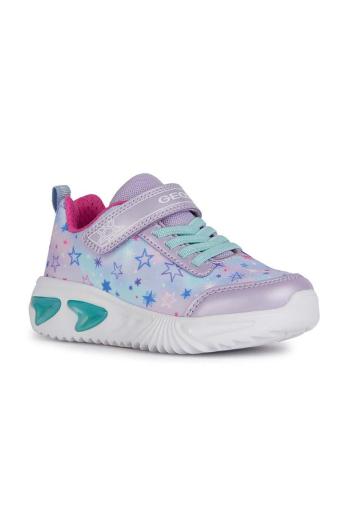 Dětské sneakers boty Geox ASSISTER x Minnie fialová barva