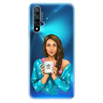 Odolné silikonové pouzdro iSaprio - Coffe Now - Brunette - Huawei Nova 5T