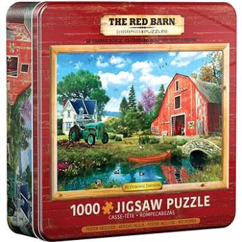 Eurographics Puzzle v plechové krabičce Červená stodola 1000 dílků (628136255264)