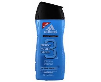 Adidas Sprchový gel a šampon pro muže 3 v 1 Body Hair Face After Sport (Shower Gel & Shampoo) 400 ml, 400ml
