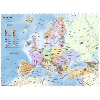 Ravensburger puzzle Mapa Evropy 200 XXL dílků