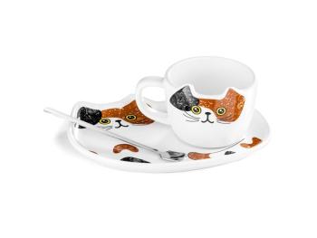 Hrnek s podšálkem GADGET MASTER Cat Cup and Saucer Set