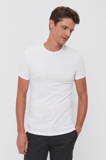 Tričko Calvin Klein pánské, bílá barva, hladké