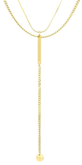 Troli Elegantní pozlacený náhrdelník VGX1760G