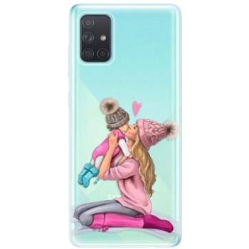 iSaprio Kissing Mom - Blond and Girl pro Samsung Galaxy A71 (kmblogirl-TPU3_A71)