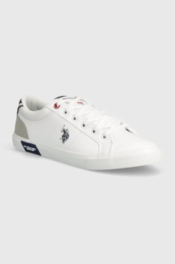 Sneakers boty U.S. Polo Assn. BASTER bílá barva, BASTER001M 4YH1