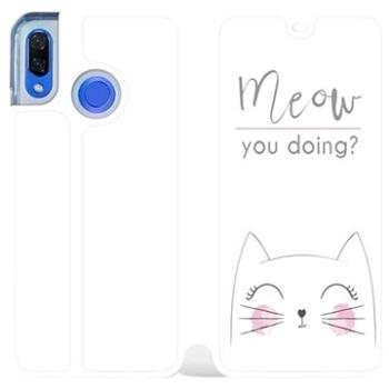 Flipové pouzdro na mobil Huawei Nova 3 - M098P Meow you doing? (5903226397730)