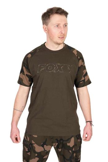 Fox tričko khaki camo outline t-shirt - xxl