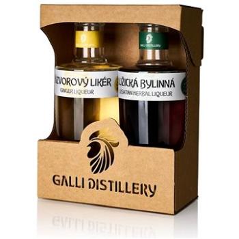 Galli dárkové balení Lužická bylinná a Zázvorový likér 2×0,2l (809555082772)