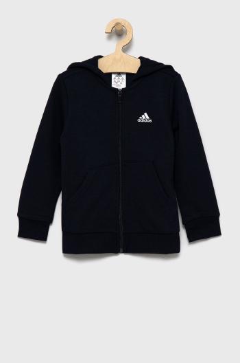 Dětská mikina adidas Performance GN4031 tmavomodrá barva, hladká