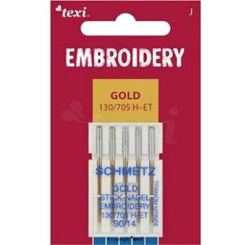 Vyšívací jehly zlaté Texi Embroidery Gold 130/705 H-ET 5×90 (130446)