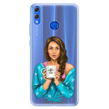 Silikonové pouzdro iSaprio - Coffe Now - Brunette - Huawei Honor 8X