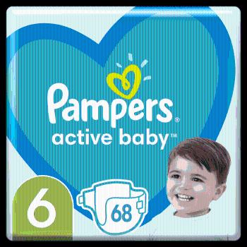 Pampers Active Baby Plenky velikost 6, 68 ks