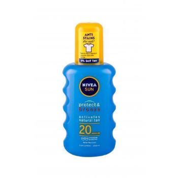 Nivea Sun Protect & Bronze Sun Spray SPF20 200 ml opalovací přípravek na tělo unisex