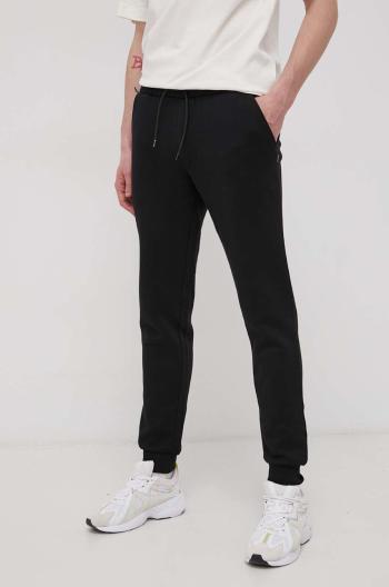 Kalhoty Jack & Jones pánské, černá barva, hladké