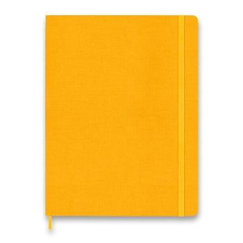 Zápisník Moleskine Silk VÝBĚR BAREV - tvrdé desky - XL, linkovaný 1331/111925 - oranžová