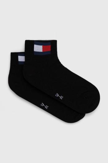 Ponožky Tommy Jeans 2-pack černá barva, 701228223