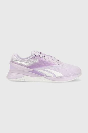 Tréninkové boty Reebok Nano X3 fialová barva