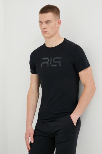 Bavlněné tričko 4F 4f X Rl9 černá barva, s potiskem