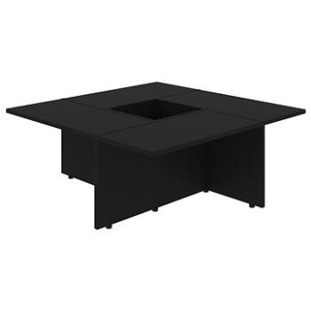 Konferenční stolek černý 79,5 × 79,5 × 30 cm dřevotříska (802904)