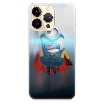 Odolné silikonové pouzdro iSaprio - Mimons Superman 02 - iPhone 13 Pro