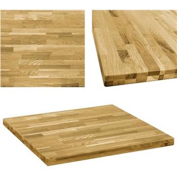 Stolní deska z dubového masivu čtvercová 44 mm 80 × 80 cm (245999)