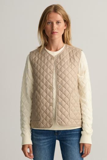 VESTA GANT QUILTED VEST hnědá XXL