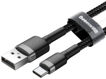 BASEUS Datový kabel Cafule USB-C 3m 2A šedo-černý (CATKLF-UG1)