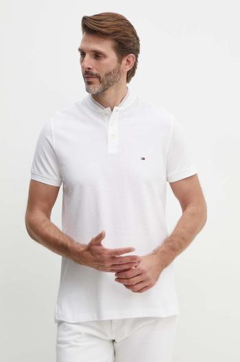 Bavlněné polo tričko Tommy Hilfiger bílá barva, MW0MW35589