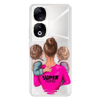 Odolné silikonové pouzdro iSaprio - Super Mama - Two Boys - Honor 90 5G